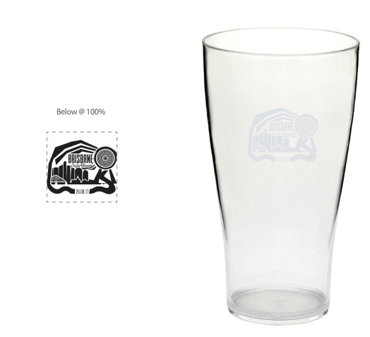 2017 BNE 13Magnus 425ml Conical Nucleated Beer Glass